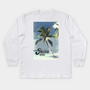 IBIZA Spain ✪ Vintage style poster | Most Beautiful Places on Earth Kids Long Sleeve T-Shirt